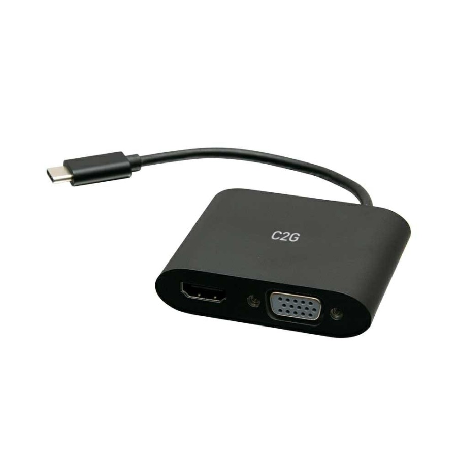 Cables to Go Usb-C® To Hdmi® And Vga Mst Multiport Adapter - 4K 30Hz - Black Clearance