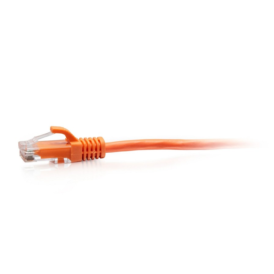 Cables to Go 10Ft (3M) Cat6A Snagless Unshielded (Utp) Slim Ethernet Network Patch Cable - Orange Hot