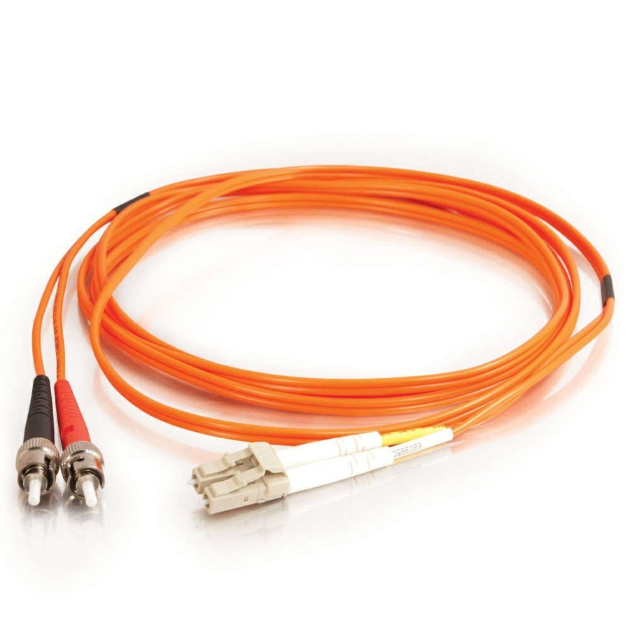 Cables to Go 13.1Ft (4M) Lc-St 50/125 Om2 Duplex Multimode Fiber Optic Cable (Taa Compliant) - Orange New