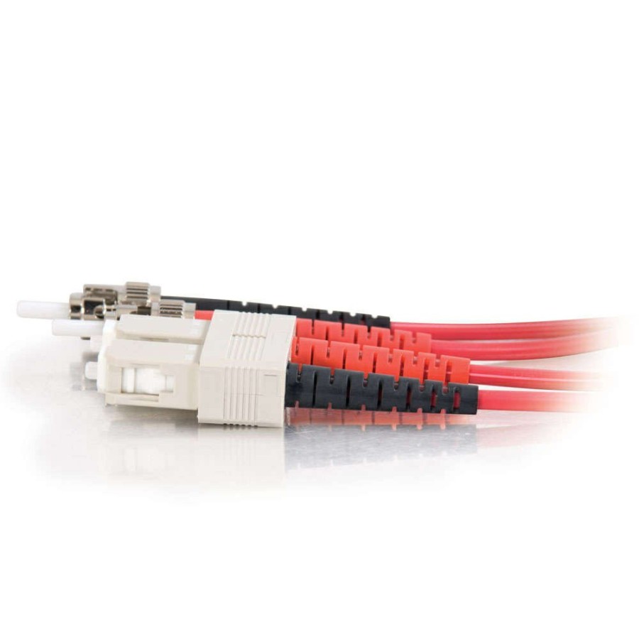 Cables to Go 9.8Ft (3M) Sc-St 62.5/125 Om1 Duplex Multimode Fiber Optic Cable (Taa Compliant) - Plenum Cmp-Rated - Red Best