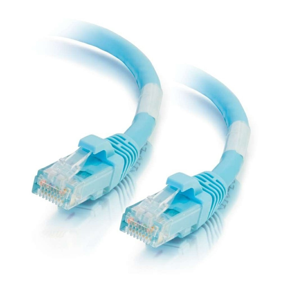 Cables to Go 25Ft (7.6M) Cat6A Snagless Unshielded (Utp) Ethernet Network Patch Cable - Aqua Hot