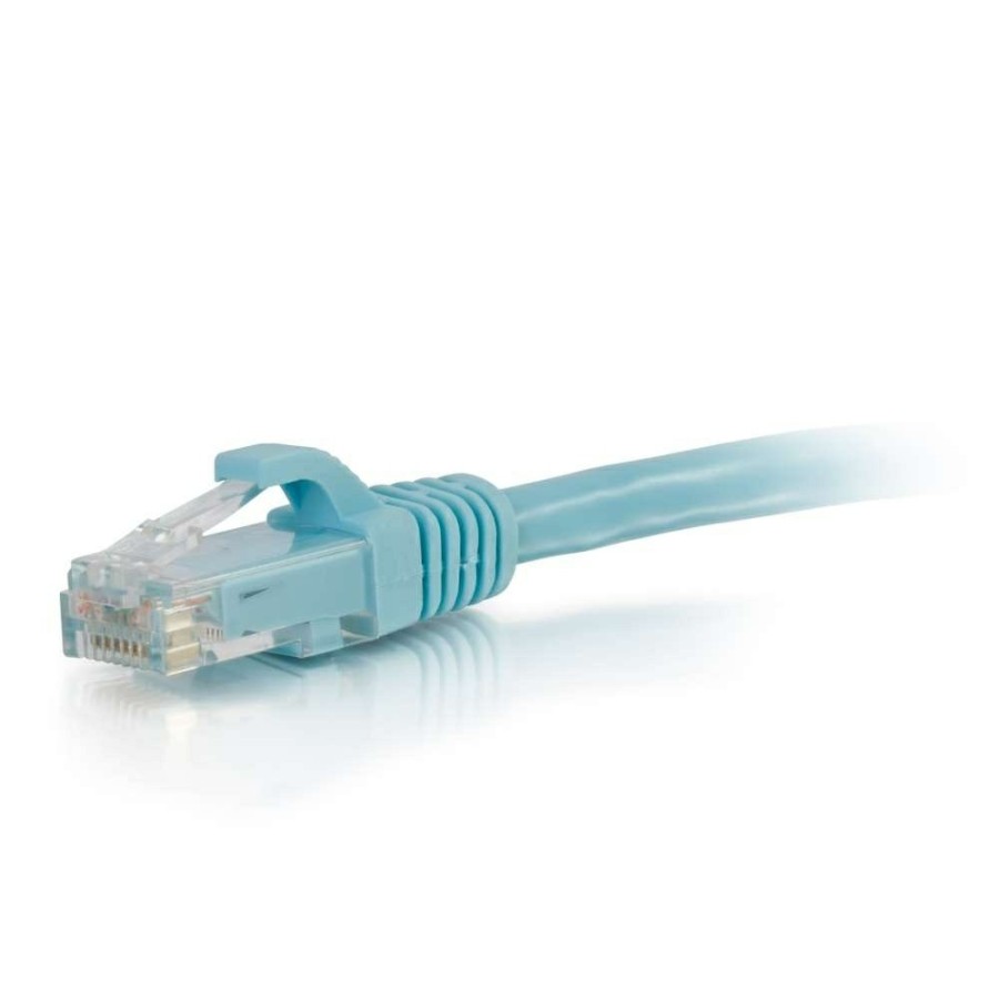 Cables to Go 25Ft (7.6M) Cat6A Snagless Unshielded (Utp) Ethernet Network Patch Cable - Aqua Hot