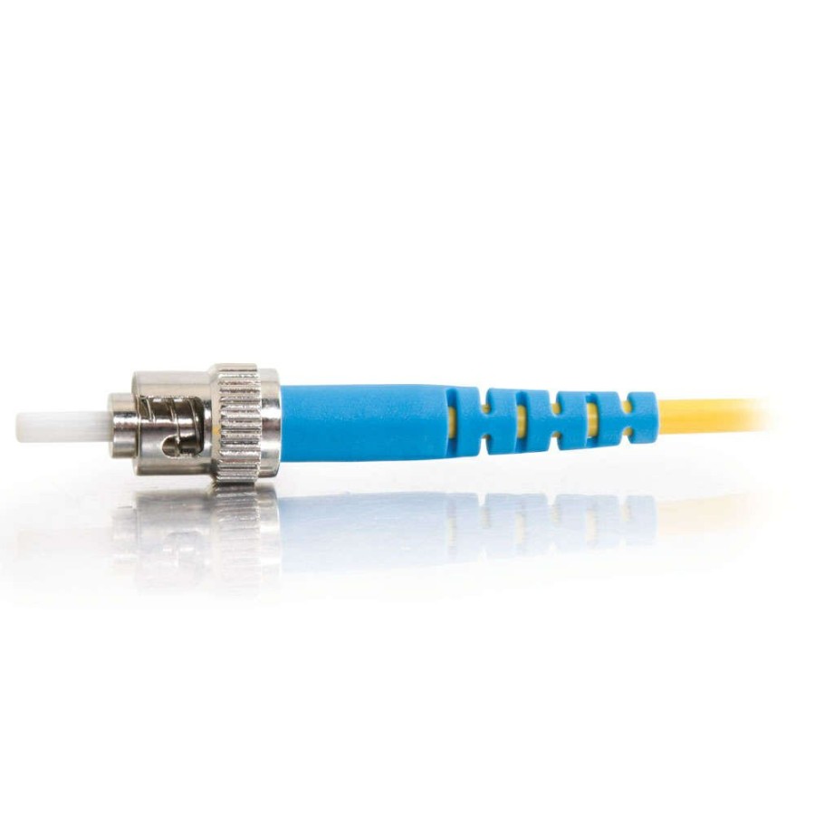 Cables to Go 9.8Ft (3M) St-St 9/125 Os2 Simplex Single-Mode Fiber Optic Cable - Plenum Cmp-Rated - Yellow Clearance