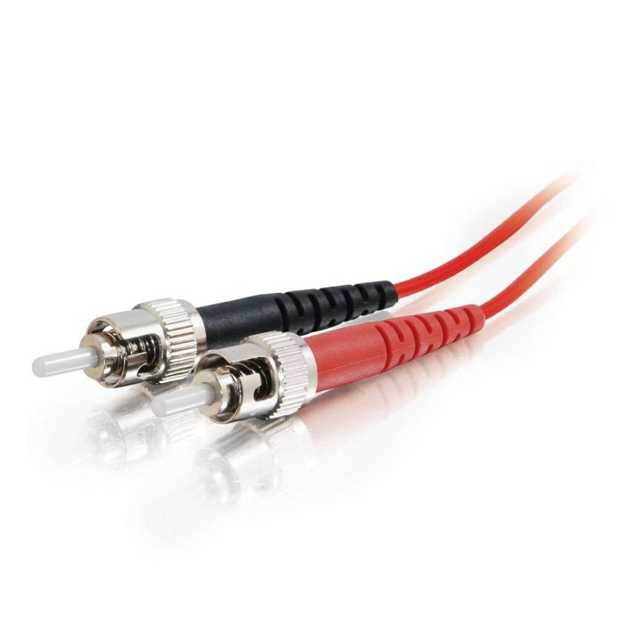 Cables to Go 9.8Ft (3M) Lc-St 50/125 Om2 Duplex Multimode Pvc Fiber Optic Cable (Taa Compliant) - Red Online