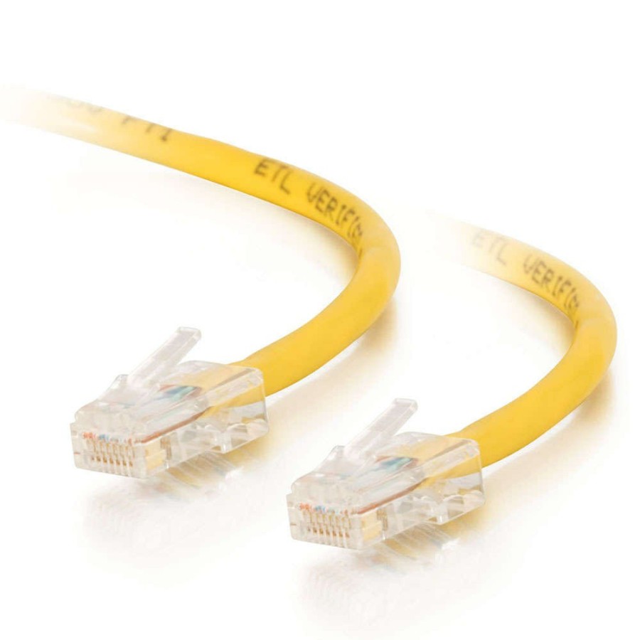 Cables to Go 14Ft (4.25M) Cat5E Non-Booted Unshielded (Utp) Network Crossover Patch Cable - Yellow New