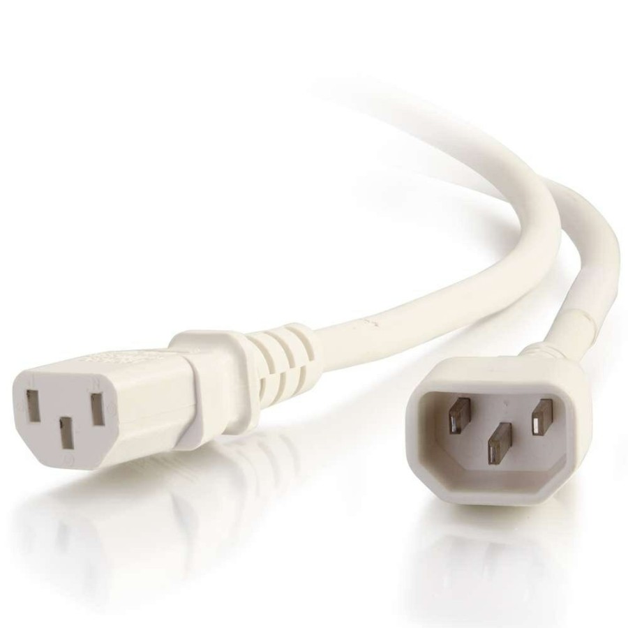 Cables to Go 1Ft (0.3M) 14Awg Power Cord (Iec320C14 To Iec320C13) - White Best