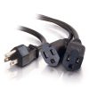 Cables to Go 1.5Ft (0.46M) 16 Awg 1-To-2 Power Cord Splitter (1 Nema 5-15P To 2 Nema 5-15R) (Taa Compliant) Wholesale