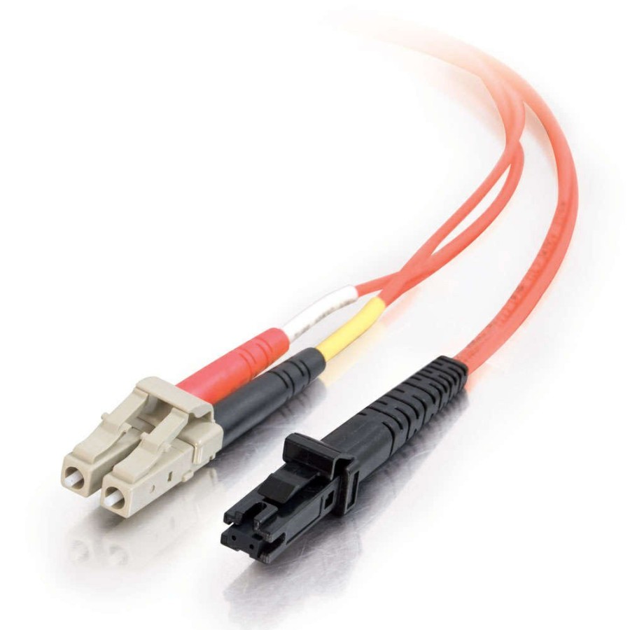 Cables to Go 49.2Ft (15M) Mtrj-Lc 62.5/125 Om1 Duplex Multimode Pvc Fiber Optic Cable (Taa Compliant) - Orange Wholesale