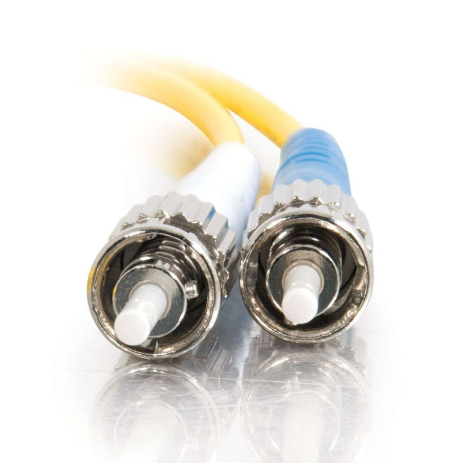 Cables to Go 49.2Ft (15M) St-St 9/125 Os2 Duplex Single-Mode Fiber Optic Cable - Plenum Cmp-Rated - Yellow Best