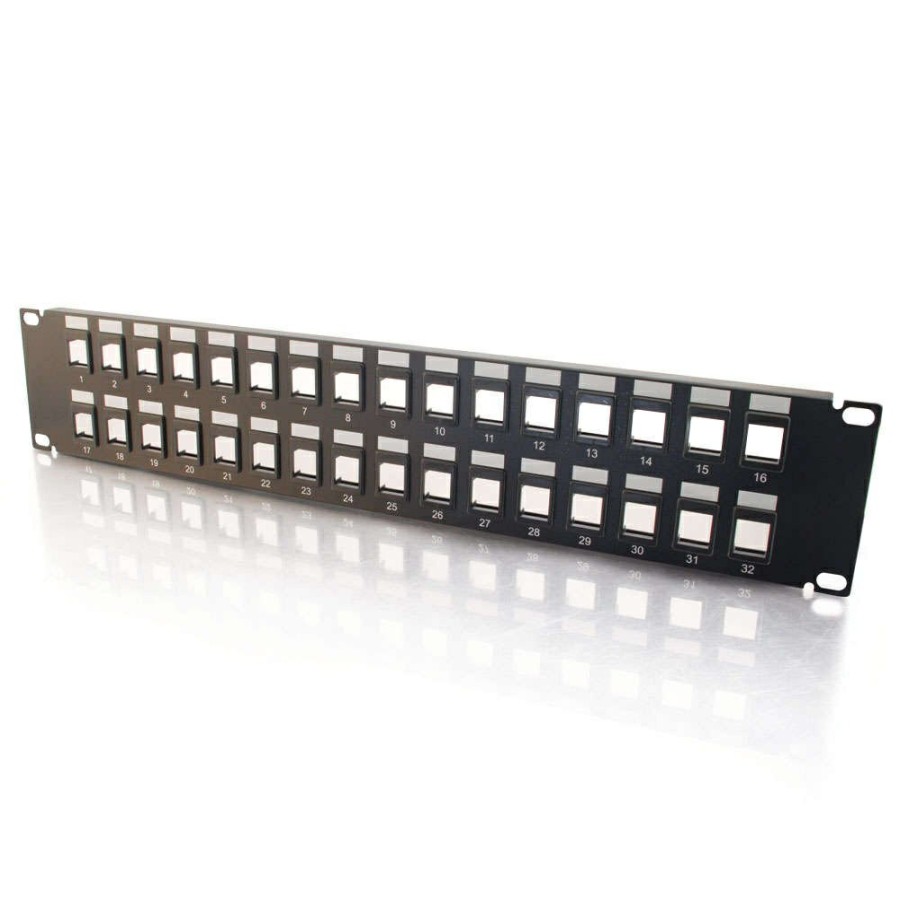 Cables to Go 32-Port Blank Keystone/Multimedia Patch Panel Hot