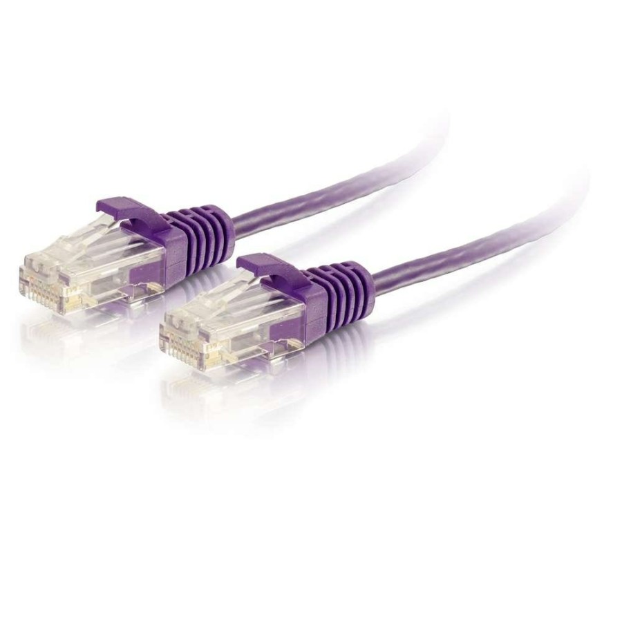 Cables to Go 7Ft (2.1M) Cat6 Snagless Unshielded (Utp) Slim Ethernet Network Patch Cable - Purple Best