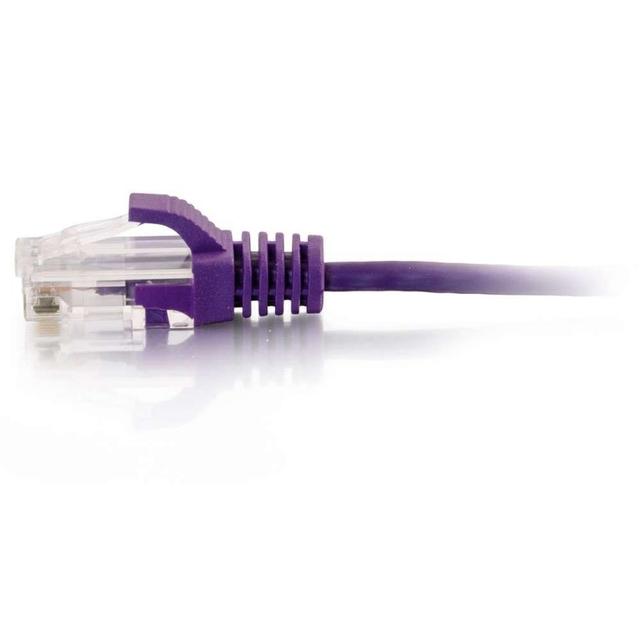 Cables to Go 7Ft (2.1M) Cat6 Snagless Unshielded (Utp) Slim Ethernet Network Patch Cable - Purple Best