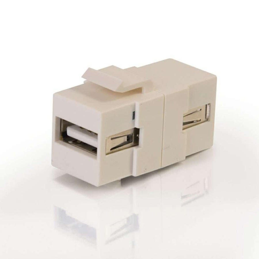 Cables to Go Snap-In Usb A/A Female Keystone Insert Module (Taa Compliant) - White Best