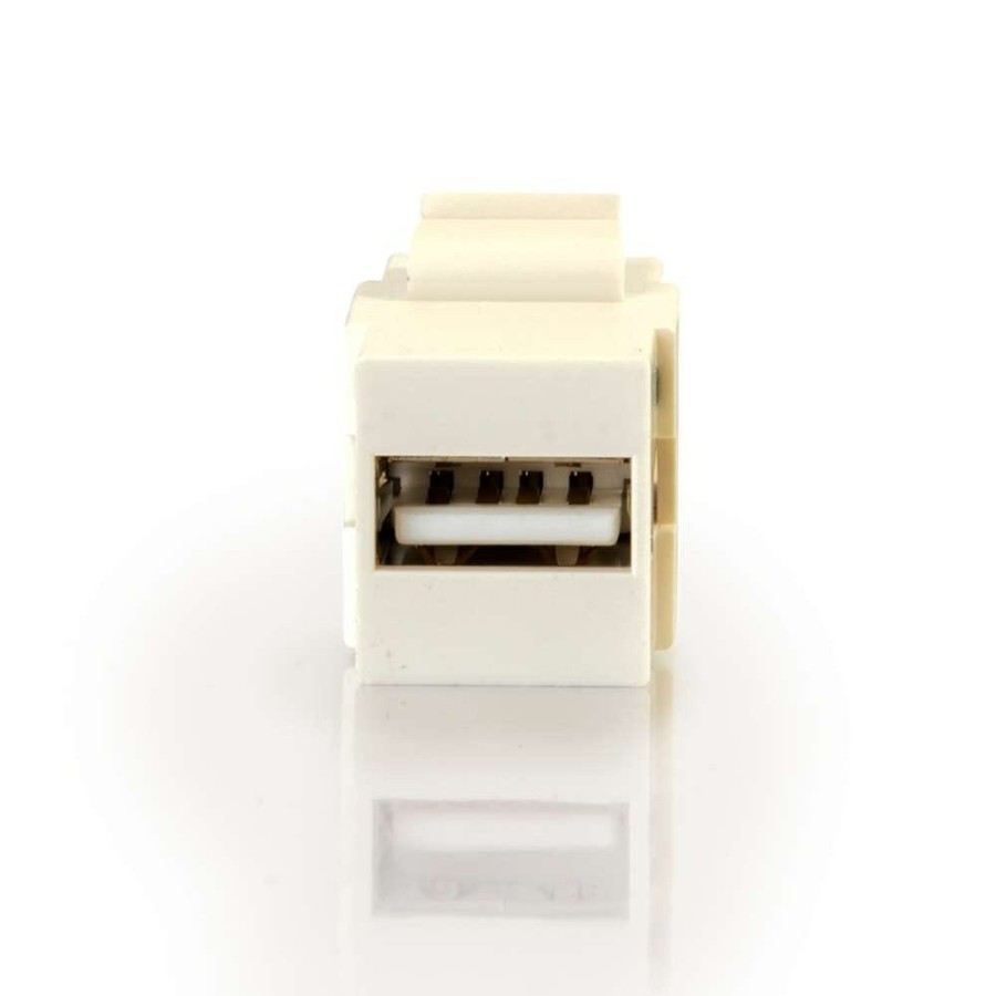 Cables to Go Snap-In Usb A/A Female Keystone Insert Module (Taa Compliant) - White Best