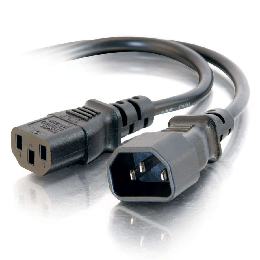 Cables to Go 1Ft (0.3M) 18 Awg Computer Power Extension Cord (Iec320C14 To Iec320C13) (Taa Compliant) Wholesale