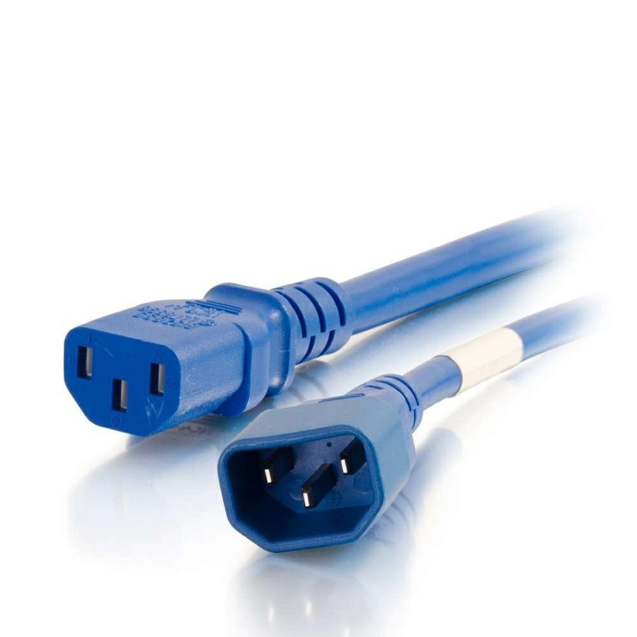 Cables to Go 1Ft (0.3M) 18Awg Power Cord (Iec320C14 To Iec320C13) - Blue New