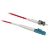 Cables to Go 3.3Ft (1M) Lc-St 9/125 Os2 Simplex Single-Mode Pvc Fiber Optic Cable (Taa Compliant) - Red Hot