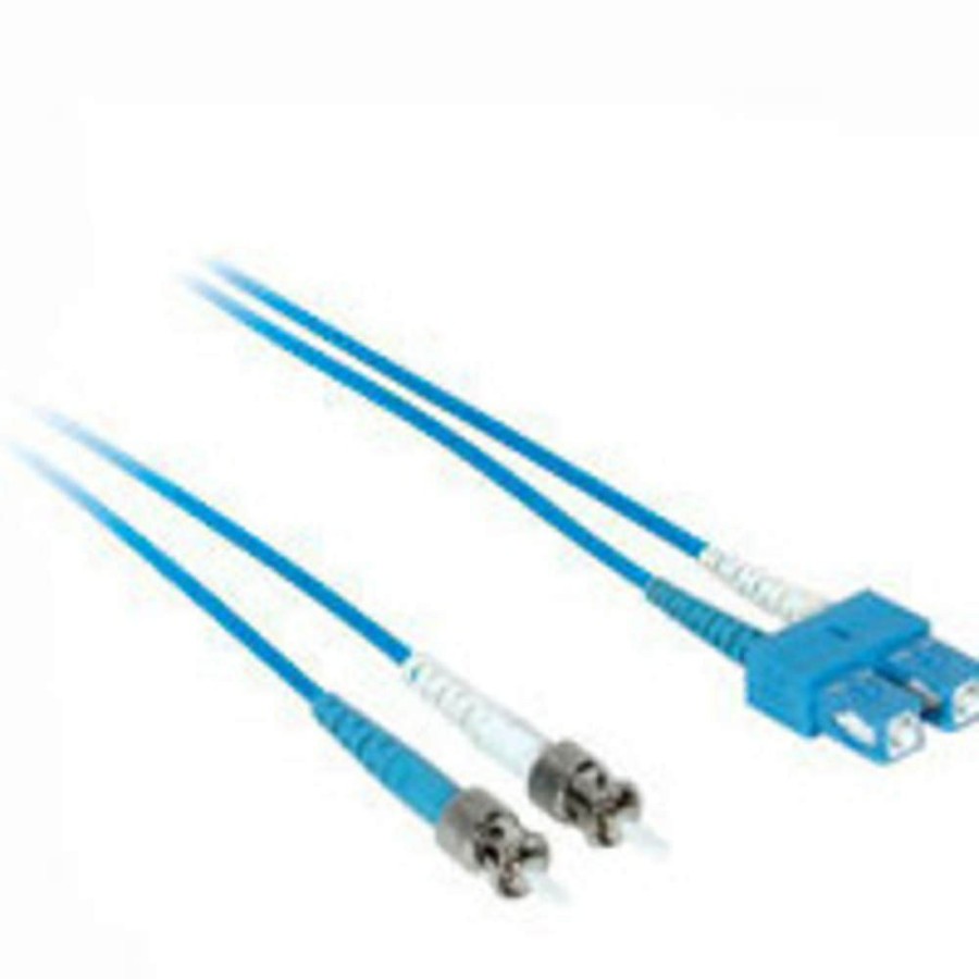 Cables to Go 6.6Ft (2M) Sc-St 50/125 Om2 Duplex Multimode Pvc Fiber Optic Cable (Taa Compliant) - Blue Hot