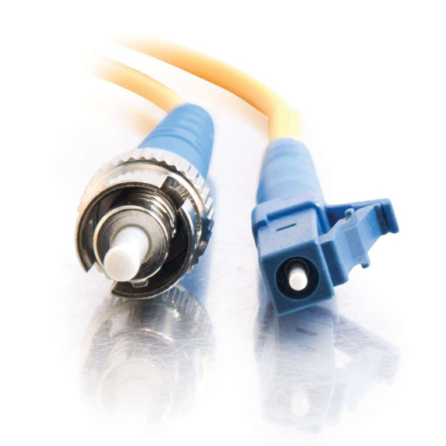 Cables to Go 9.8Ft (3M) Lc-St 9/125 Os2 Simplex Single-Mode Fiber Optic Cable - Plenum Cmp-Rated - Yellow Hot