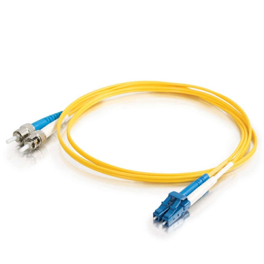 Cables to Go 13.1Ft (4M) Lc-St 9/125 Os2 Duplex Single-Mode Fiber Optic Cable (Taa Compliant) - Yellow Best