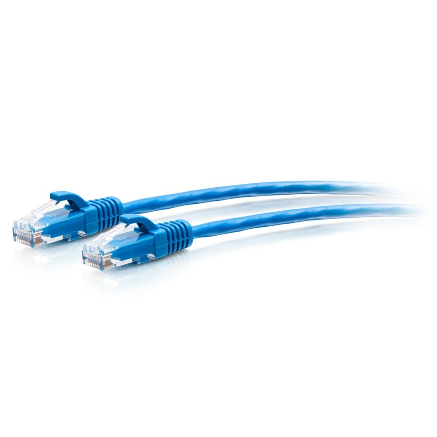 Cables to Go 7Ft (2.1M) Cat6A Snagless Unshielded (Utp) Slim Ethernet Network Patch Cable - Blue New