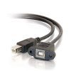 Cables to Go 3Ft (0.9M) Panel-Mount Usb 2.0 B Female To B Male Cable Clearance