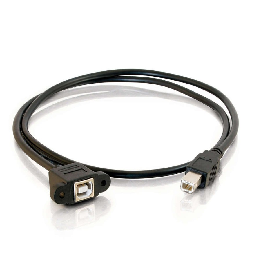 Cables to Go 3Ft (0.9M) Panel-Mount Usb 2.0 B Female To B Male Cable Clearance