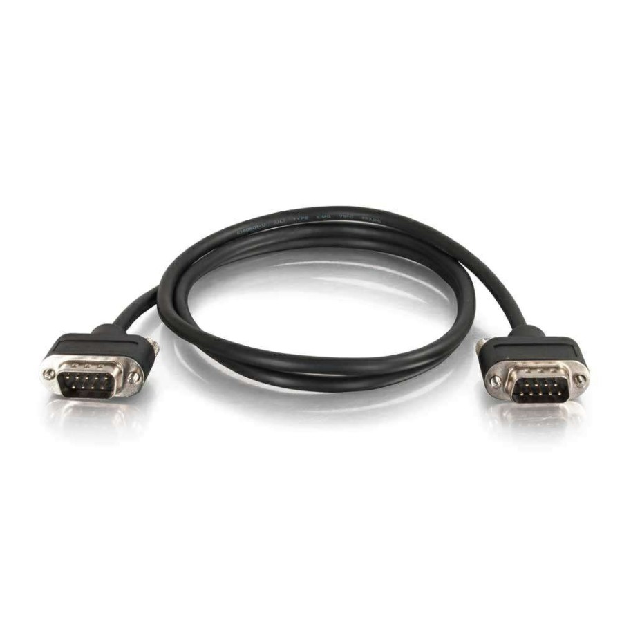 Cables to Go 10Ft (3M) Serial Rs232 Db9 Null Modem Cable With Low Profile Connectors M/M - In-Wall Cmg-Rated Best