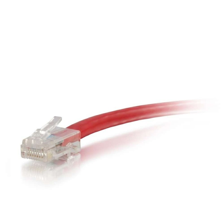 Cables to Go 25Ft (7.6M) Cat6 Non-Booted Unshielded (Utp) Ethernet Network Patch Cable - Red Hot