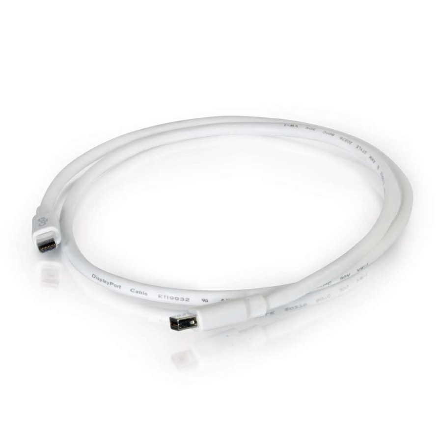 Cables to Go 10Ft (3M) Mini Displayport Cable 4K 30Hz - White Hot