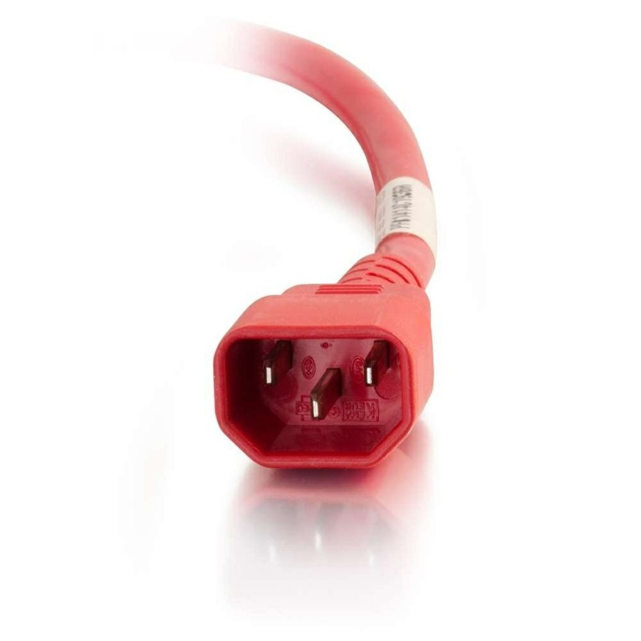 Cables to Go 10Ft (3M) 18Awg Power Cord (Iec320C14 To Iec320C13) -Red Online