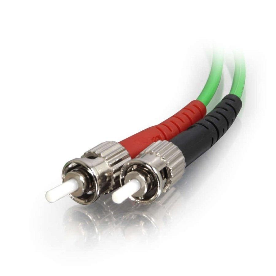 Cables to Go 6.6Ft (2M) St-St 62.5/125 Om1 Duplex Multimode Pvc Fiber Optic Cable - Green New