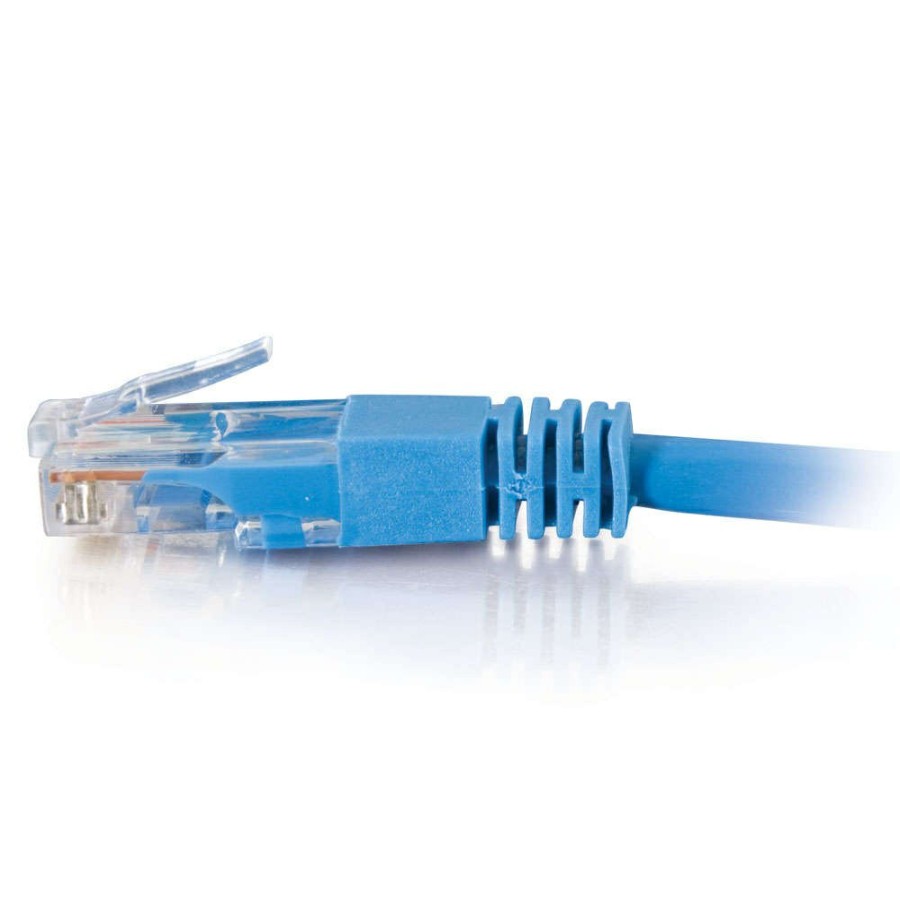 Cables to Go 25Ft (7.6M) Cat5E Molded Solid Unshielded (Utp) Ethernet Network Patch Cable - Blue New