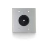 Cables to Go 1.5In Grommet Cable Pass Through Double Gang Wall Plate - Brushed Aluminum Clearance