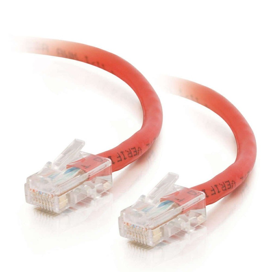 Cables to Go 5Ft (1.5M) Cat5E Non-Booted Unshielded (Utp) Network Crossover Patch Cable - Red New