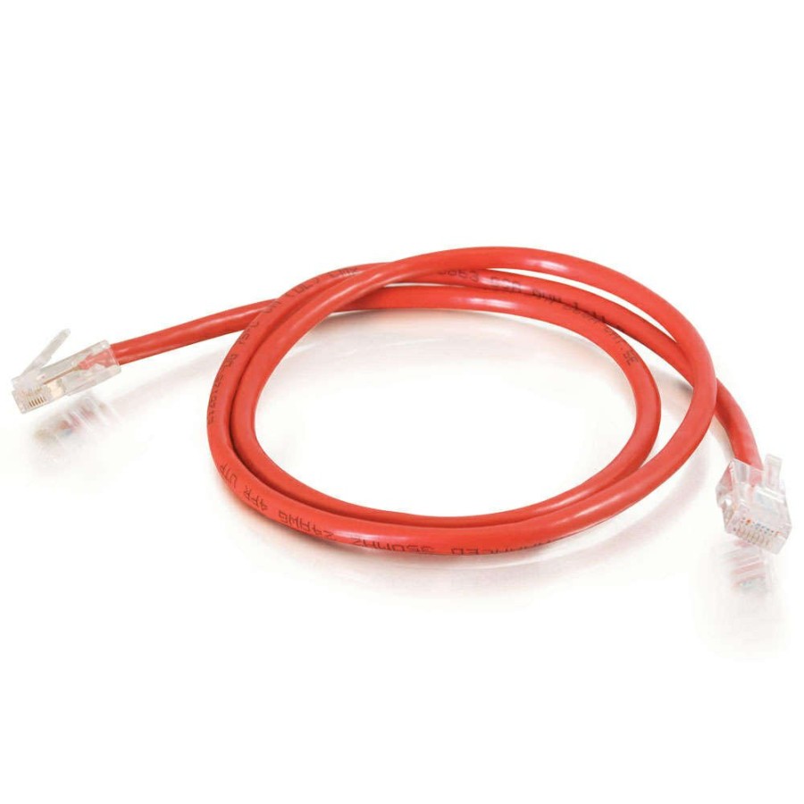 Cables to Go 5Ft (1.5M) Cat5E Non-Booted Unshielded (Utp) Network Crossover Patch Cable - Red New