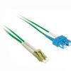 Cables to Go 9.8Ft (3M) Lc-Sc 50/125 Om2 Duplex Multimode Pvc Fiber Optic Cable (Taa Compliant) - Green Best