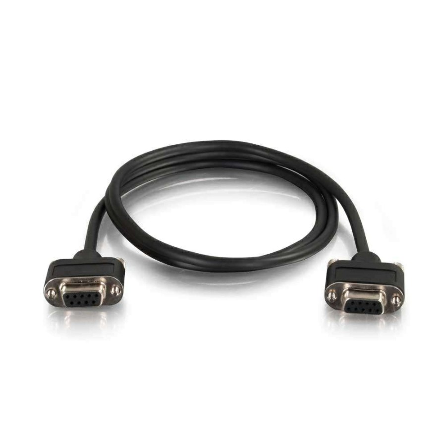 Cables to Go 10Ft (3M) Serial Rs232 Db9 Null Modem Cable With Low Profile Connectors F/F - In-Wall Cmg-Rated Online