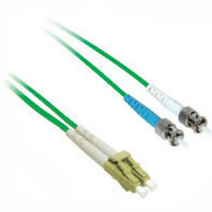 Cables to Go 6.6Ft (2M) Lc-St 50/125 Om2 Duplex Multimode Pvc Fiber Optic Cable (Taa Compliant) - Green Online