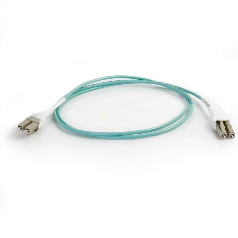 Cables to Go 9.8Ft (3M) Lc Uniboot 10Gb 50/125 Om3 Duplex Multimode Pvc Fiber Optic Cable - Aqua Online