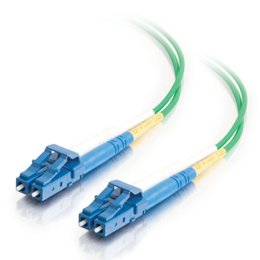 Cables to Go 3.3Ft (1M) Lc-Lc 9/125 Os2 Duplex Single-Mode Fiber Optic Cable - Plenum Cmp-Rated - Green Wholesale