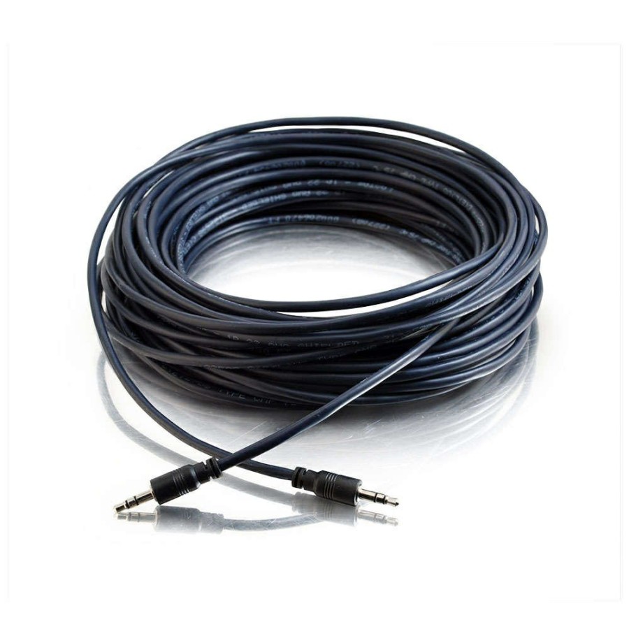 Cables to Go 15Ft (4.6M) 3.5Mm Stereo Audio Cable With Low Profile Connectors M/M - Plenum Cmp-Rated New