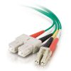 Cables to Go 6.6Ft (2M) Lc-Sc 50/125 Om2 Duplex Multimode Fiber Optic Cable (Taa Compliant) - Plenum Cmp-Rated - Green Wholesale