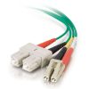 Cables to Go 6.6Ft (2M) Lc-Sc 62.5/125 Om1 Duplex Multimode Pvc Fiber Optic Cable - Green Clearance