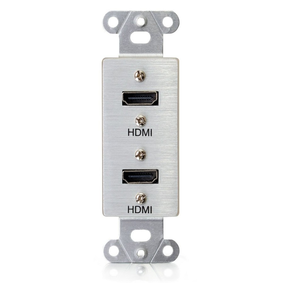 Cables to Go Dual Hdmi® Pass Through Decorative Wall Plate - Aluminum Best