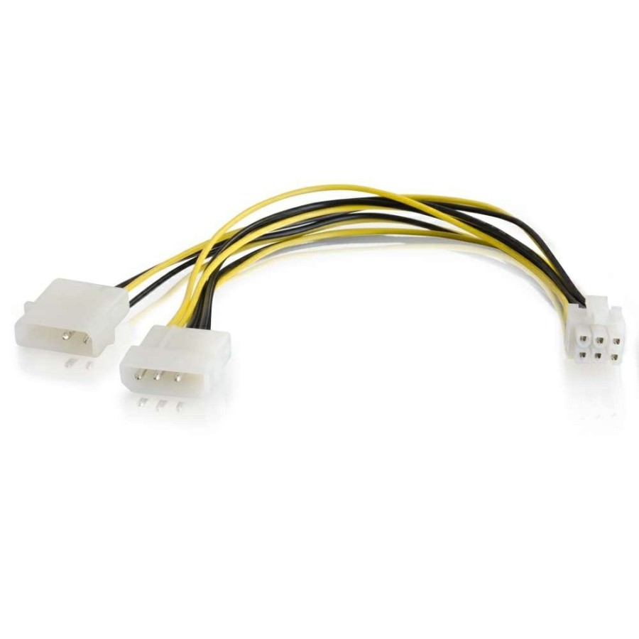 Cables to Go 10In One 6-Pin Pci Express To Two 4-Pin Molex Power Adapter Cable Hot