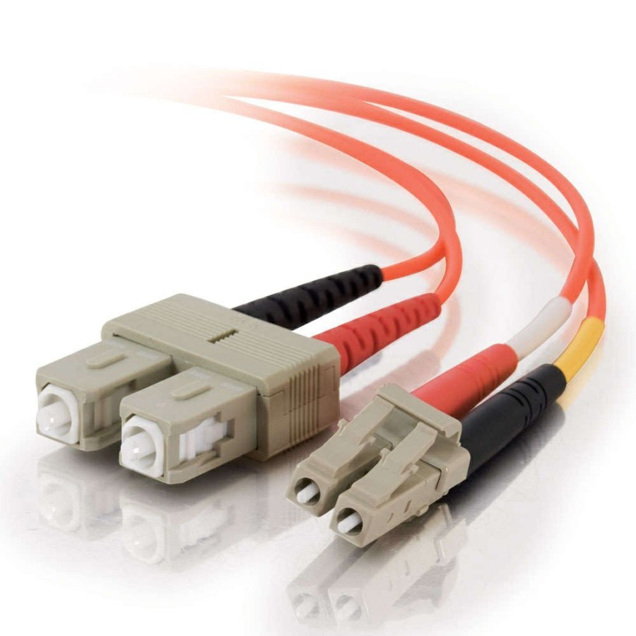 Cables to Go 49.2Ft (15M) Lc-Sc 62.5/125 Om1 Duplex Multimode Fiber Optic Cable (Taa Compliant) - Orange Clearance