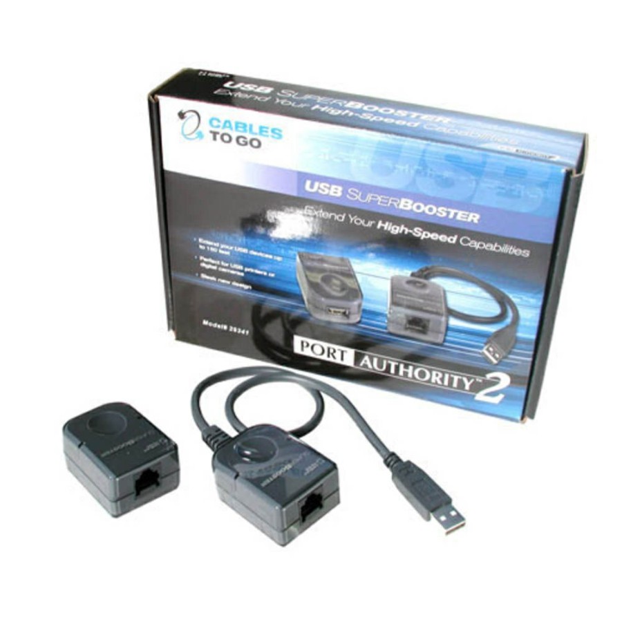 Cables to Go Usb 1.1 Over Cat5 Superbooster Extender Dongle Kit With A 150 Foot Cat5 Cable Online