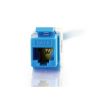 Cables to Go 180° Cat6 Rj45 Utp Keystone Jack - Blue Hot