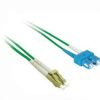 Cables to Go 6.6Ft (2M) Lc-Sc 50/125 Om2 Duplex Multimode Pvc Fiber Optic Cable (Taa Compliant) - Green New